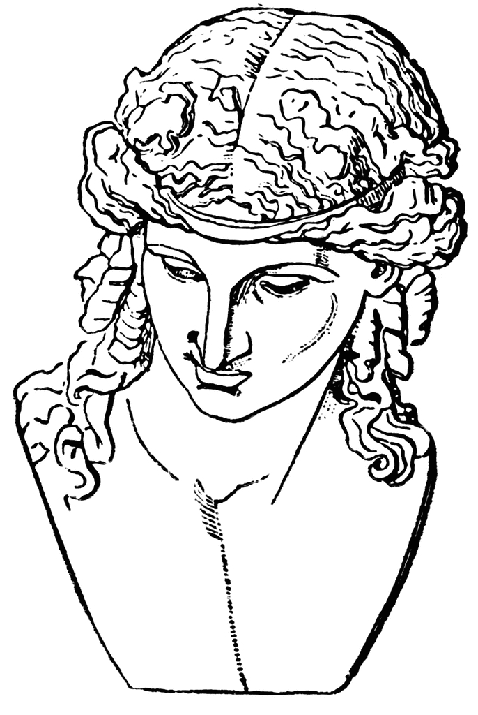 Un héros de la mythologie grecque face à un monstre dans un décor mythologique