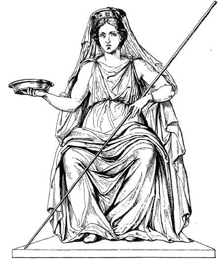 Coloriage représentant des figures de la mythologie grecque entourées de motifs décoratifs Coloriage représentant des figures de la mythologie grecque entourées de motifs décoratifs