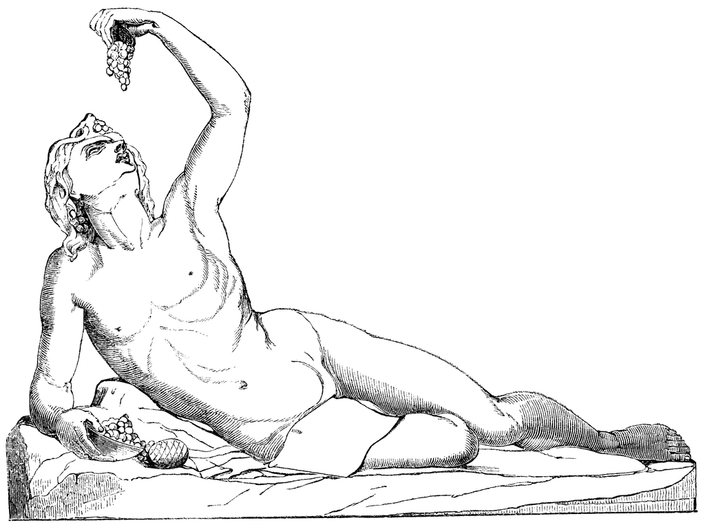 Dieux et déesses de la mythologie grecque entourés de symboles antiques