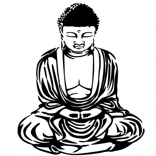 Coloriage d'un Bouddha entouré de motifs mythologiques hindous Coloriage d'un Bouddha entouré de motifs mythologiques hindous