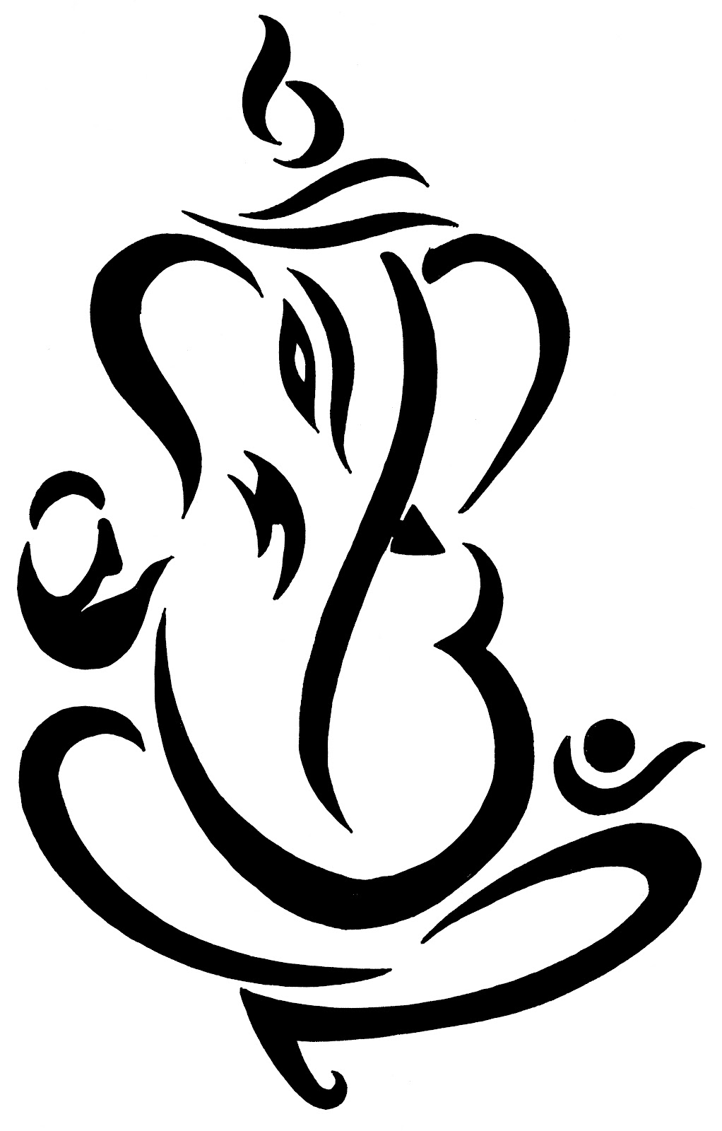 Coloriage représentant une divinité hindoue entourée de symboles culturels