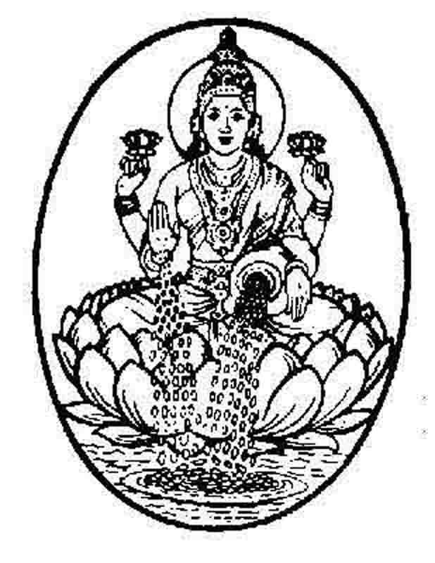 Scène de mythologie hindoue avec divinités et éléments symboliques