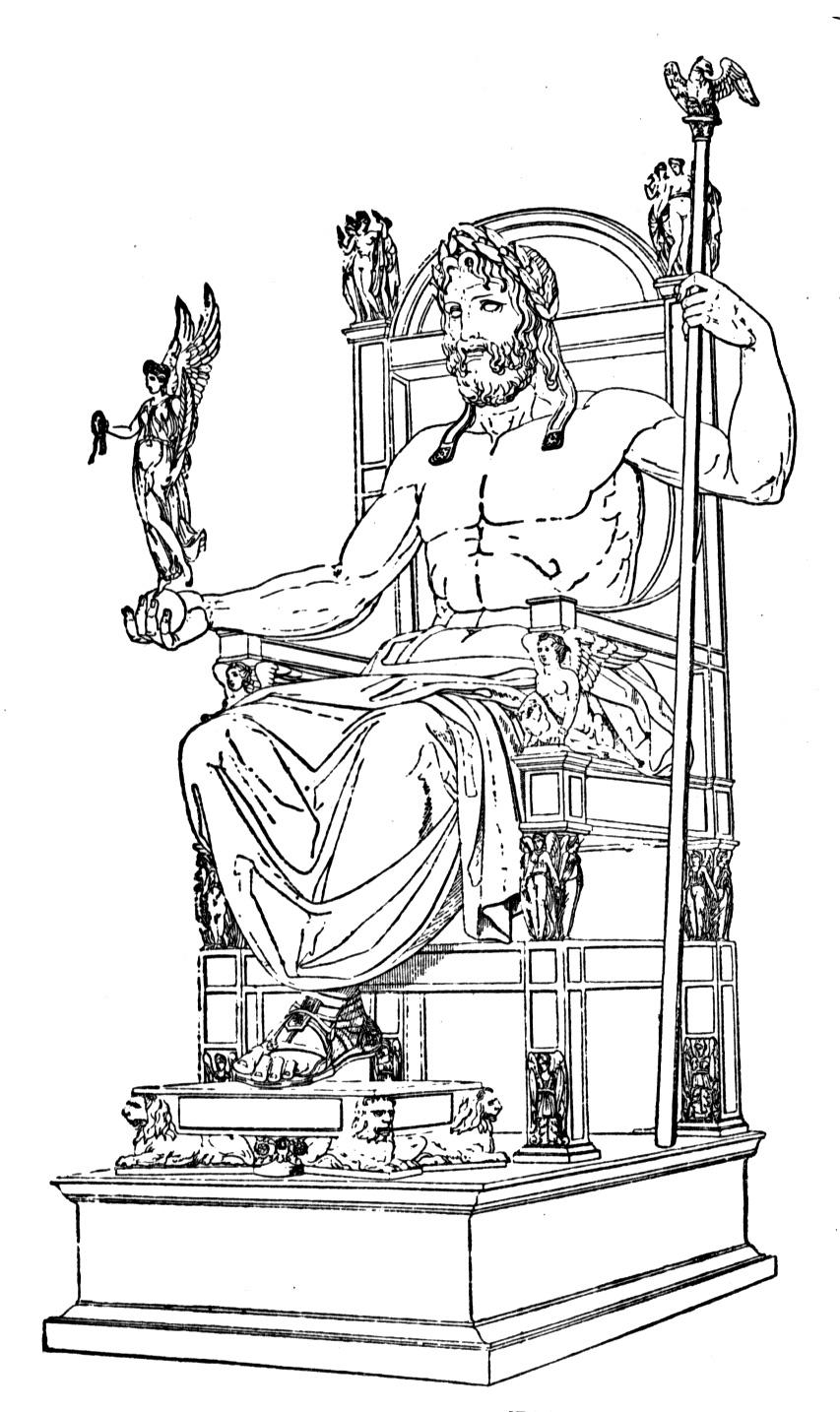 Scène de mythologie romaine avec des personnages emblématiques dans un décor naturel