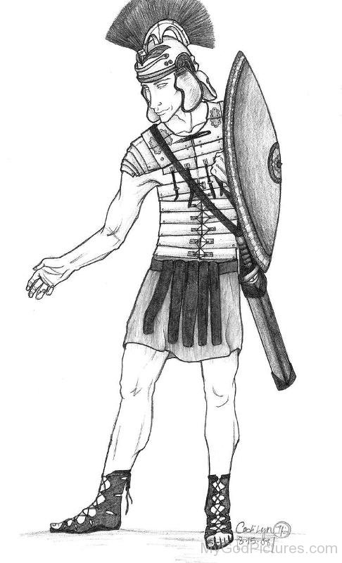 Coloriage d'une scène de mythologie romaine avec un dieu sur un trône