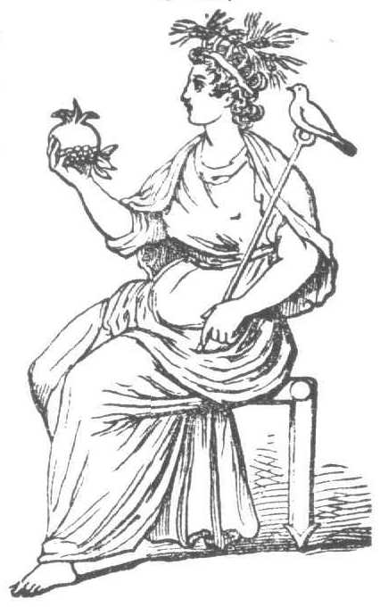 Coloriage représentant une scène de mythologie romaine avec des personnages mythiques