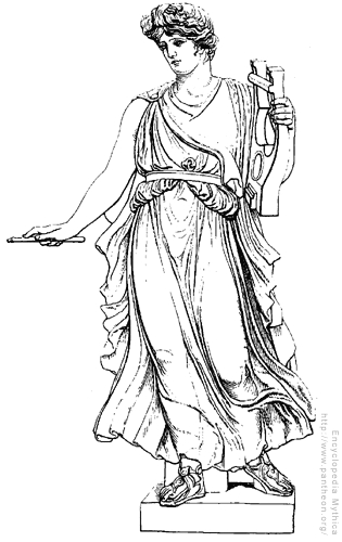 Scène de mythologie romaine avec des figures mythiques et des éléments naturels