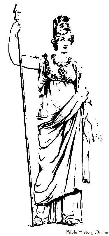 Scène de mythologie romaine avec un dieu et des éléments symboliques Scène de mythologie romaine avec un dieu et des éléments symboliques