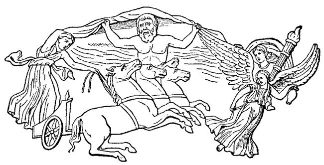 Hercule et Cerbère dans un paysage mythologique