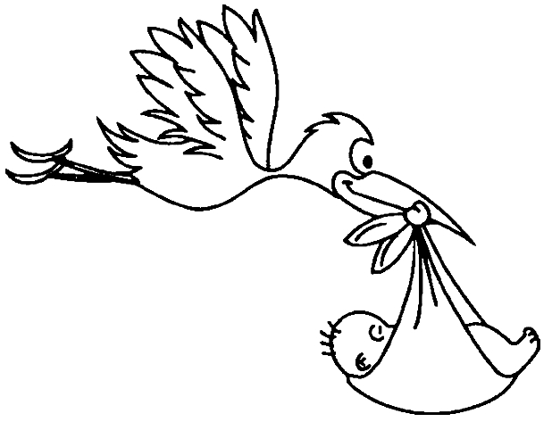 Coloriage d'une scène de naissance avec des éléments de la nature