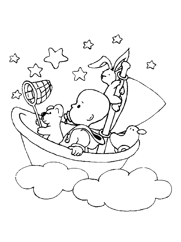 Un adorable dessin de naissance avec des animaux et des éléments festifs