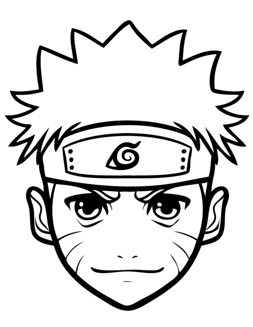 Naruto en pleine action avec son kunai dans un décor dynamique