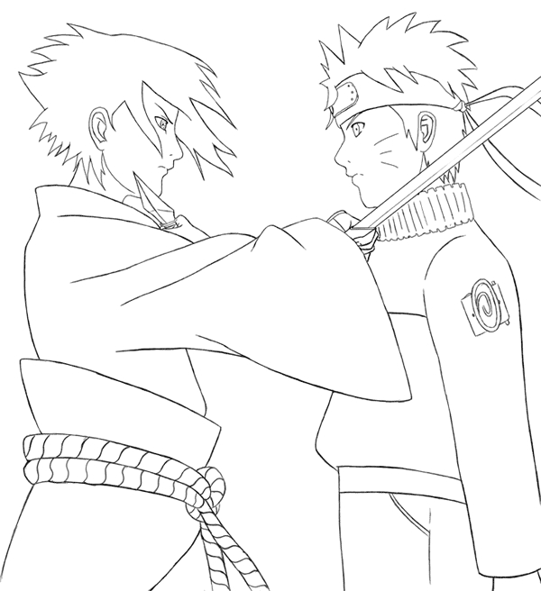 Naruto en pleine action avec une pose dynamique