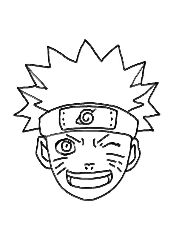 Naruto en pleine action avec un arrière-plan dynamique