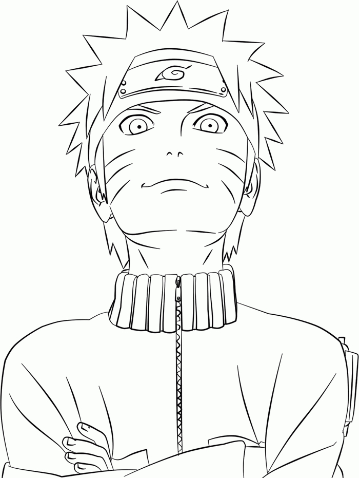 Naruto en pleine action avec son kunai dans un décor dynamique