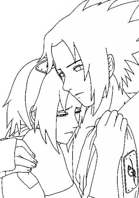 Naruto en pleine action sur un fond paisible
