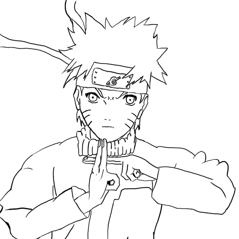 Naruto en action avec un fond dynamique