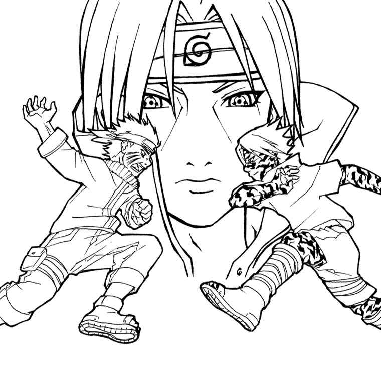 Naruto en pleine action dans un décor dynamique