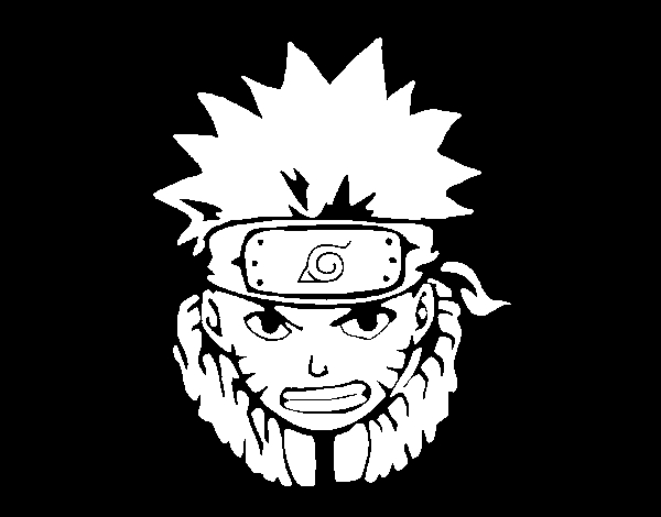Naruto en pleine action avec son kunai dans un décor dynamique