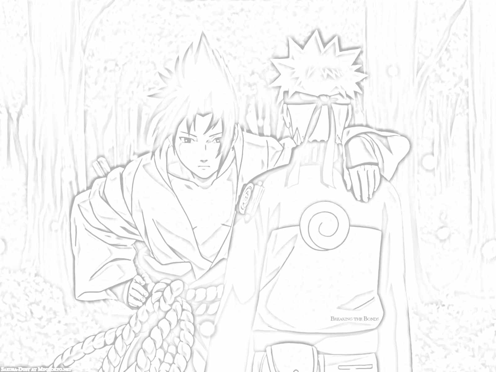 Naruto en pleine action avec une pose dynamique dans un décor de village
