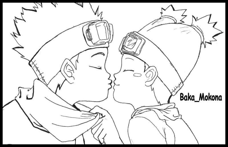 Naruto en pleine action avec ses compagnons dans un décor dynamique