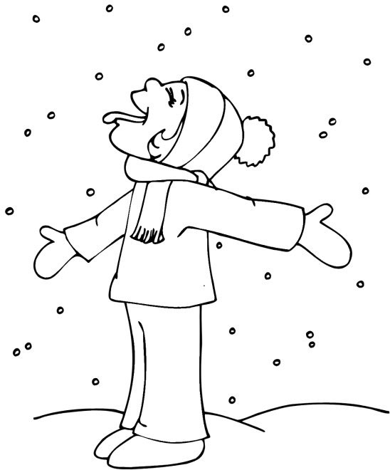Un enfant en train de faire un bonhomme de neige dans un paysage hivernal