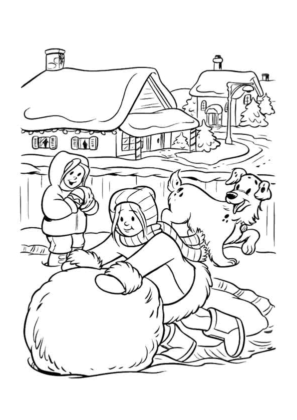 Un petit bonhomme de neige au milieu d'un paysage hivernal