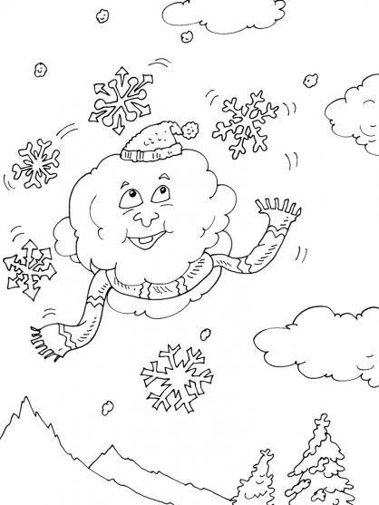 Un enfant joyeux construisant un bonhomme de neige dans un paysage hivernal