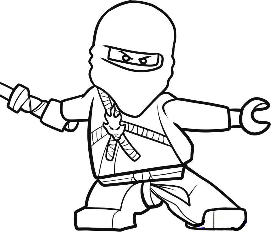 Un ninja en pleine action dans un décor urbain