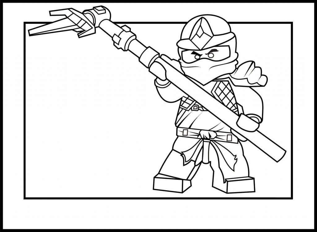 Scène de ninjago avec un personnage en pleine action dans un décor dynamique