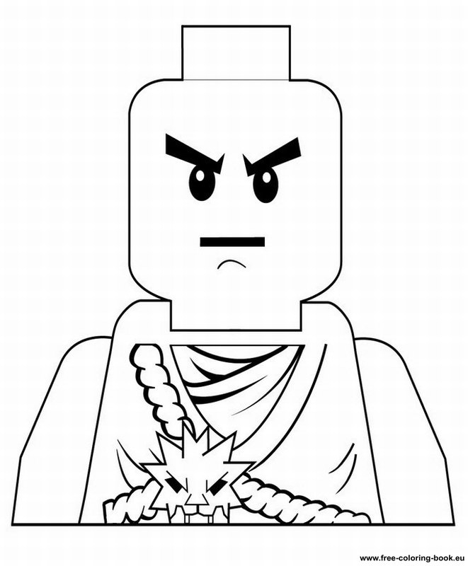 Scène de ninjago avec un ninja en action au milieu d'un paysage stylisé