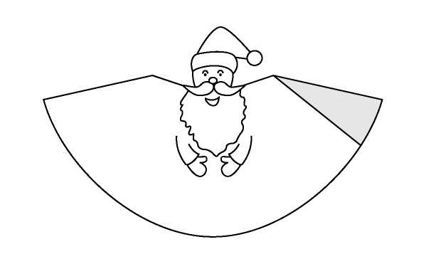 Coloriage de Noël avec un renne, des cadeaux et un sapin décoré