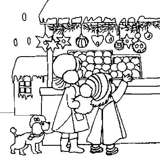 Une scène de Noël avec un bonhomme de neige et un sapin décoré