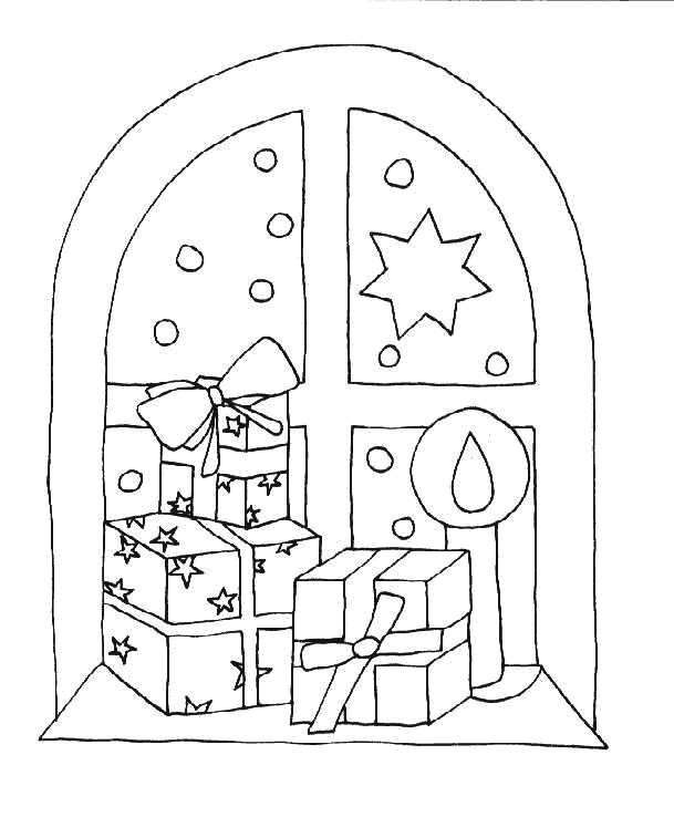 Un père Noël joyeux offrant des cadeaux au pied d'un sapin décoré