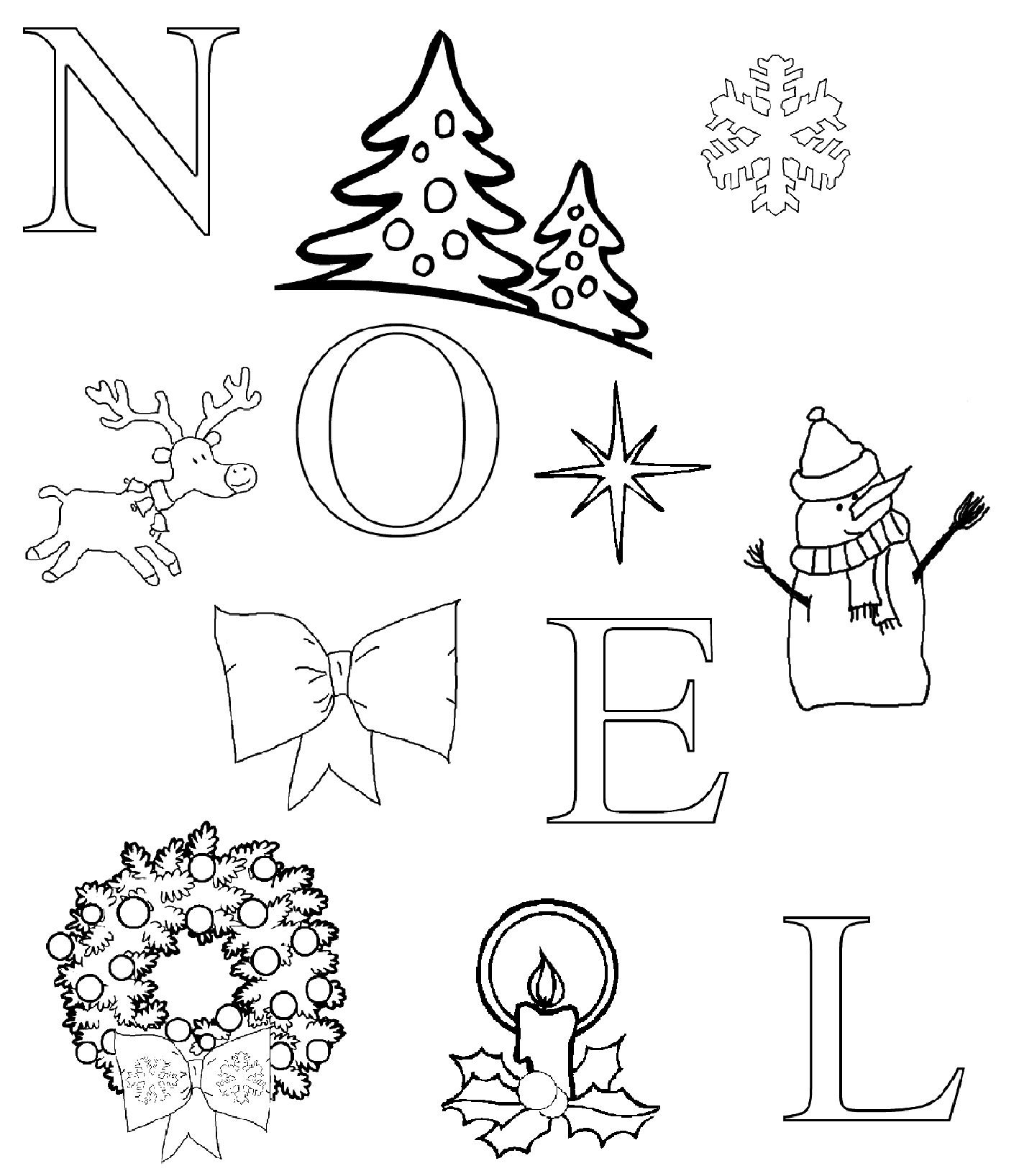 Un père Noël joyeux entouré de cadeaux et de décorations festives