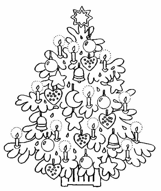 Coloriage de Noël avec un bonhomme de neige décoré et des flocons