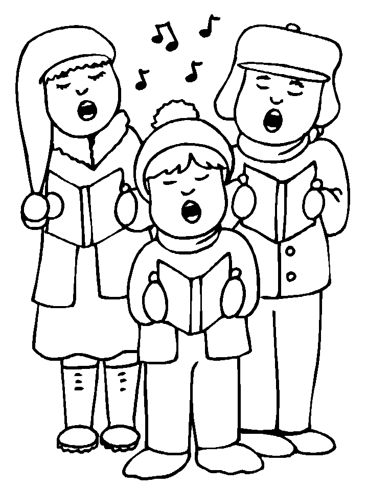 Coloriage d'un joyeux Noël avec un sapin décoré et des cadeaux
