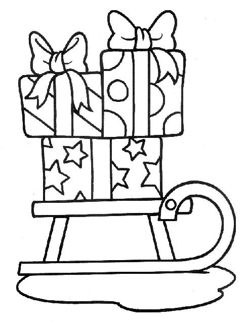 Un père Noël joyeux portant des cadeaux au milieu d'un paysage hivernal