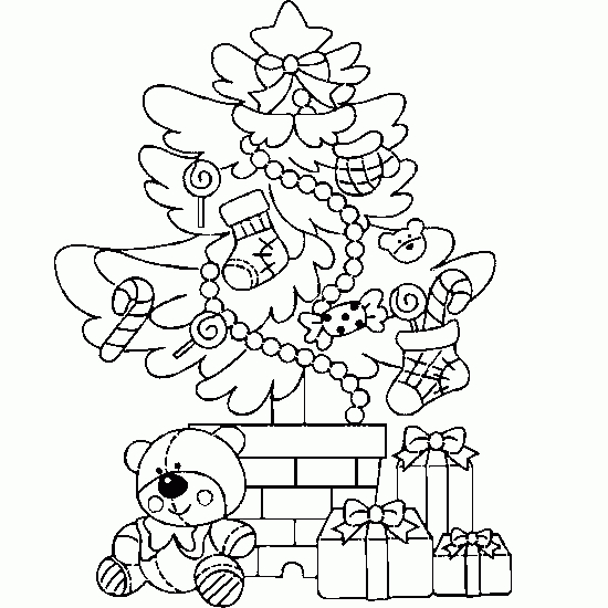 Un père Noël joyeux entouré de cadeaux et de décorations de Noël