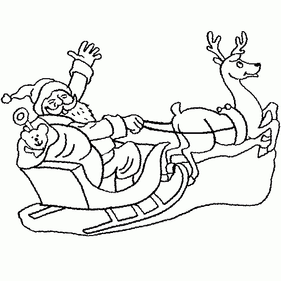 Un père Noël joyeux tenant un cadeau au milieu de flocons de neige