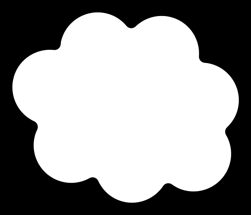 Coloriage d'un nuage souriant flottant dans le ciel