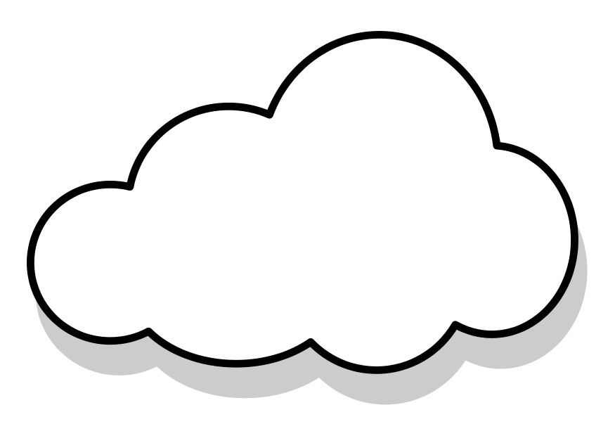 Nuage souriant flottant dans un ciel paisible