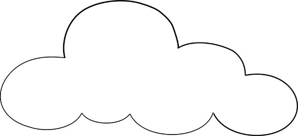 Nuage souriant flottant dans un ciel dégagé