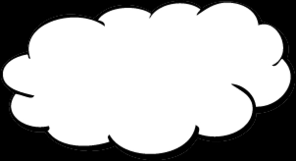 Coloriage d'un nuage souriant dans un ciel dégagé