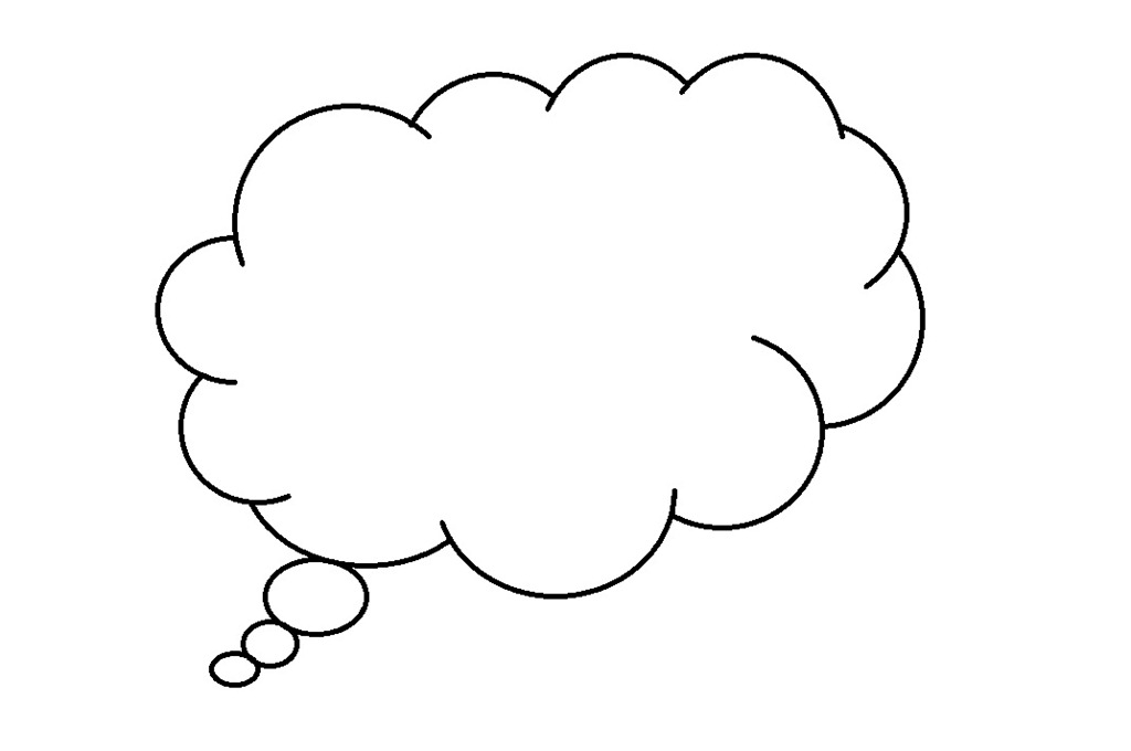 Nuage souriant flottant dans un ciel paisible