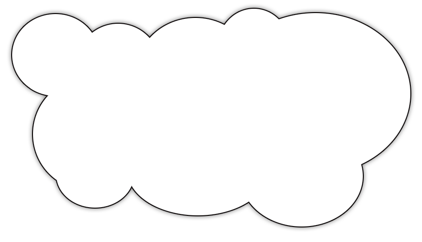 Coloriage d'un nuage souriant dans un ciel paisible