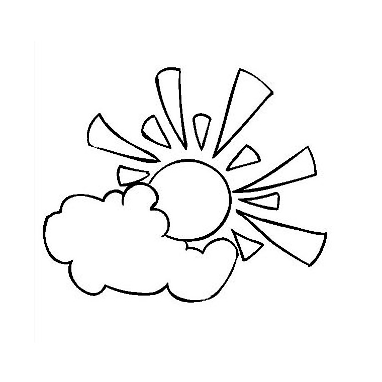 Un nuage souriant flottant dans un ciel dégagé