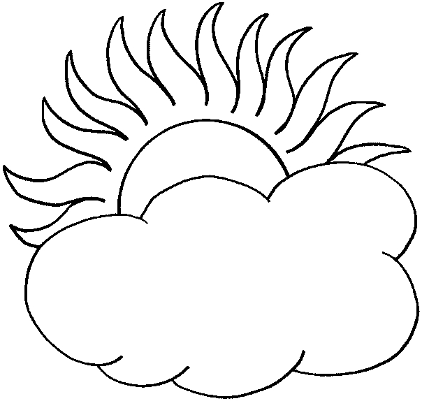 Un nuage souriant flottant dans un ciel joyeux