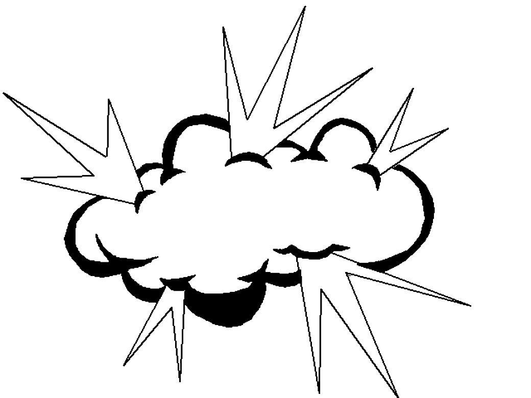 Coloriage d'un nuage souriant flottant dans le ciel