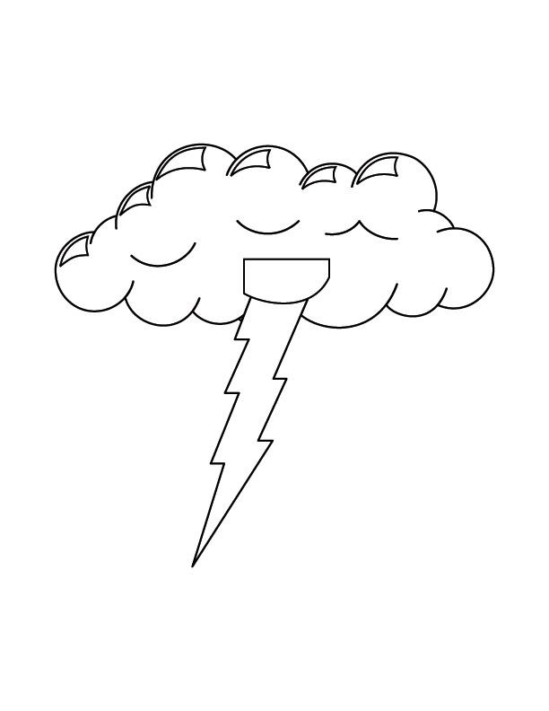 Nuage souriant flottant dans un ciel dégagé