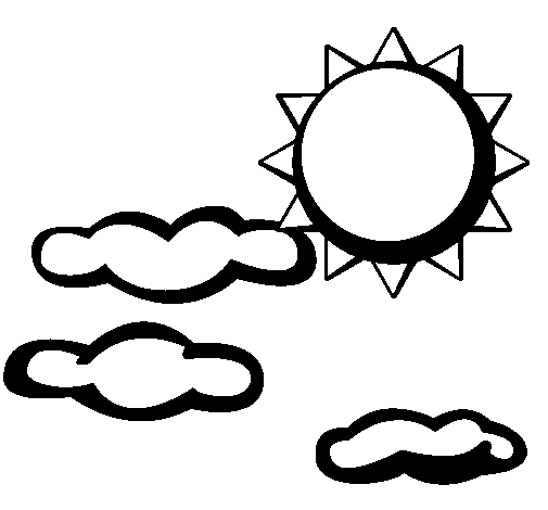 Un nuage souriant flottant dans un ciel dégagé